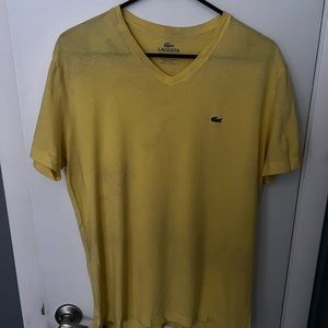 Lacoste v- neck Pima cotton tee